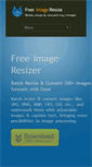 Mobile Screenshot of free-image-resizer.net